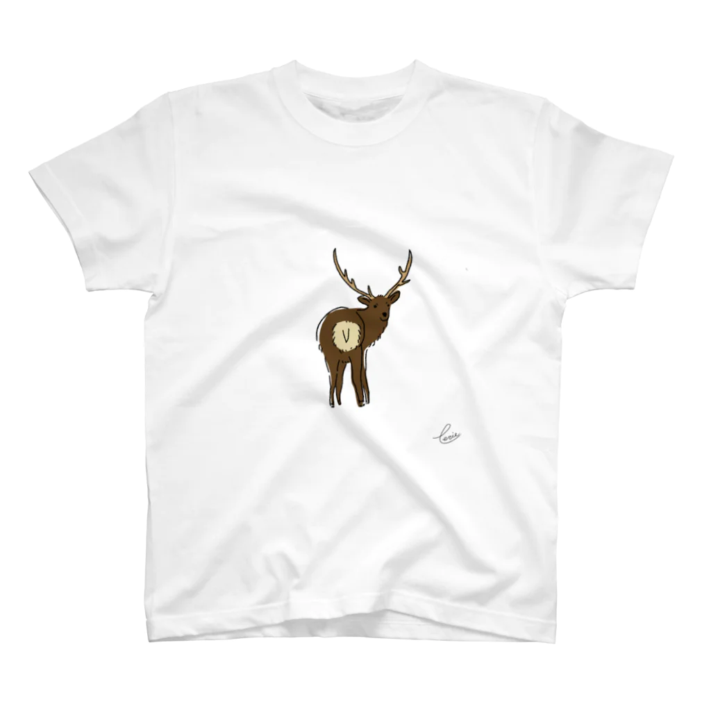 【perie shop】の【エゾシカ🦌】 Regular Fit T-Shirt