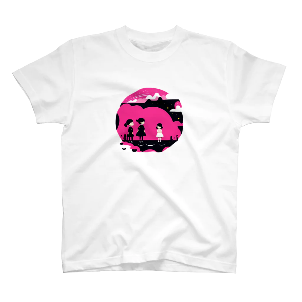 まみうだぱおのゆったりSHOPのPINKLADIES スタンダードTシャツ