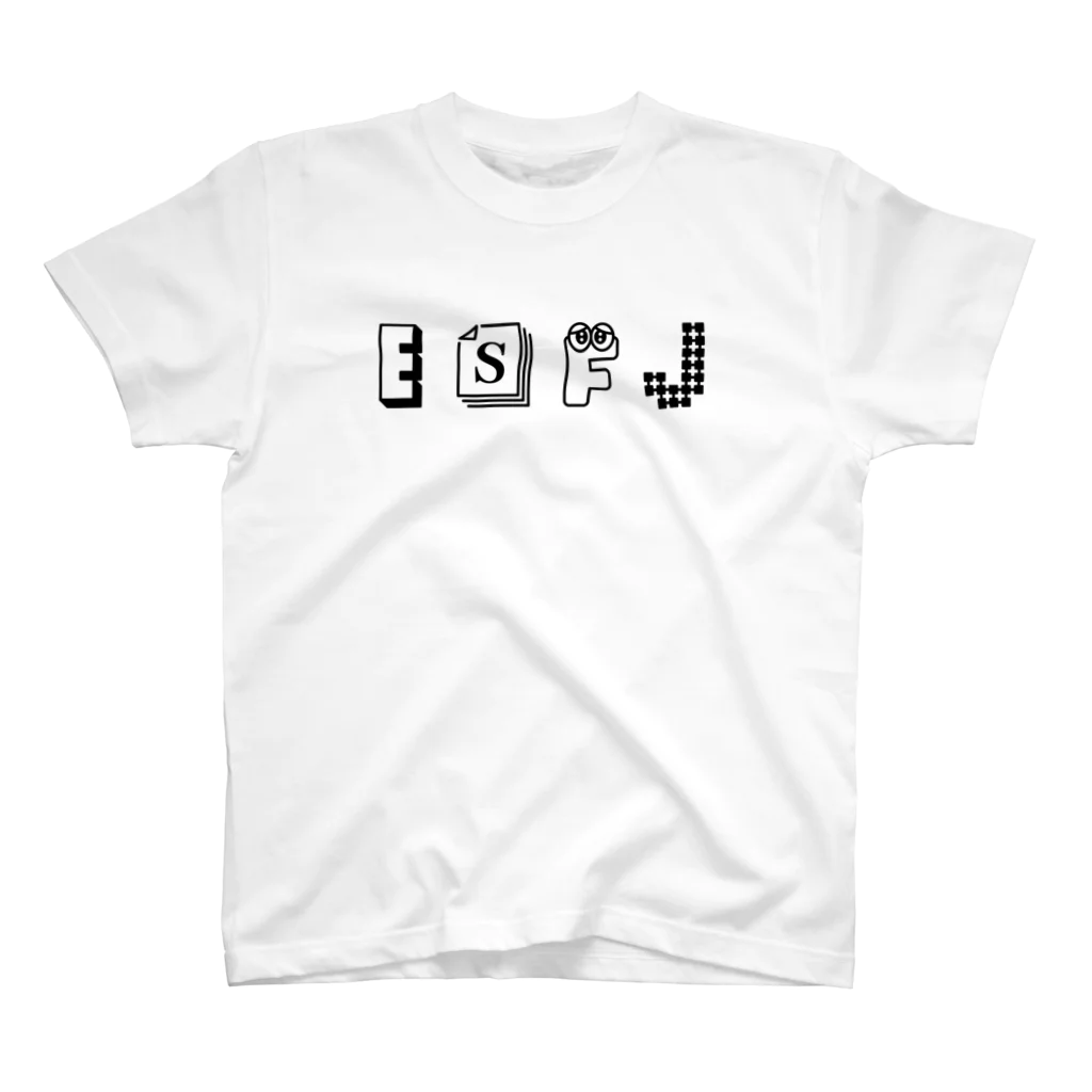 6_8のMBTI　ESFJさん用　グッズ　白 スタンダードTシャツ