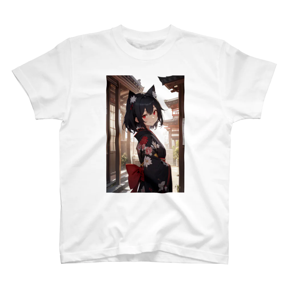 NightSHOPの着物少女1 スタンダードTシャツ