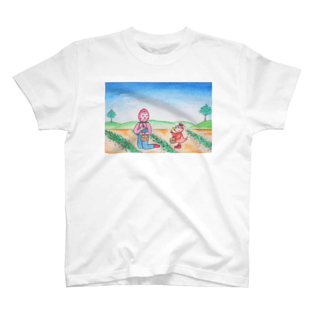 「アートとメルヘンと創作の森グッズ」のファンタジー物語ピピのつばさ　(ピピとイチゴちゃん) Regular Fit T-Shirt