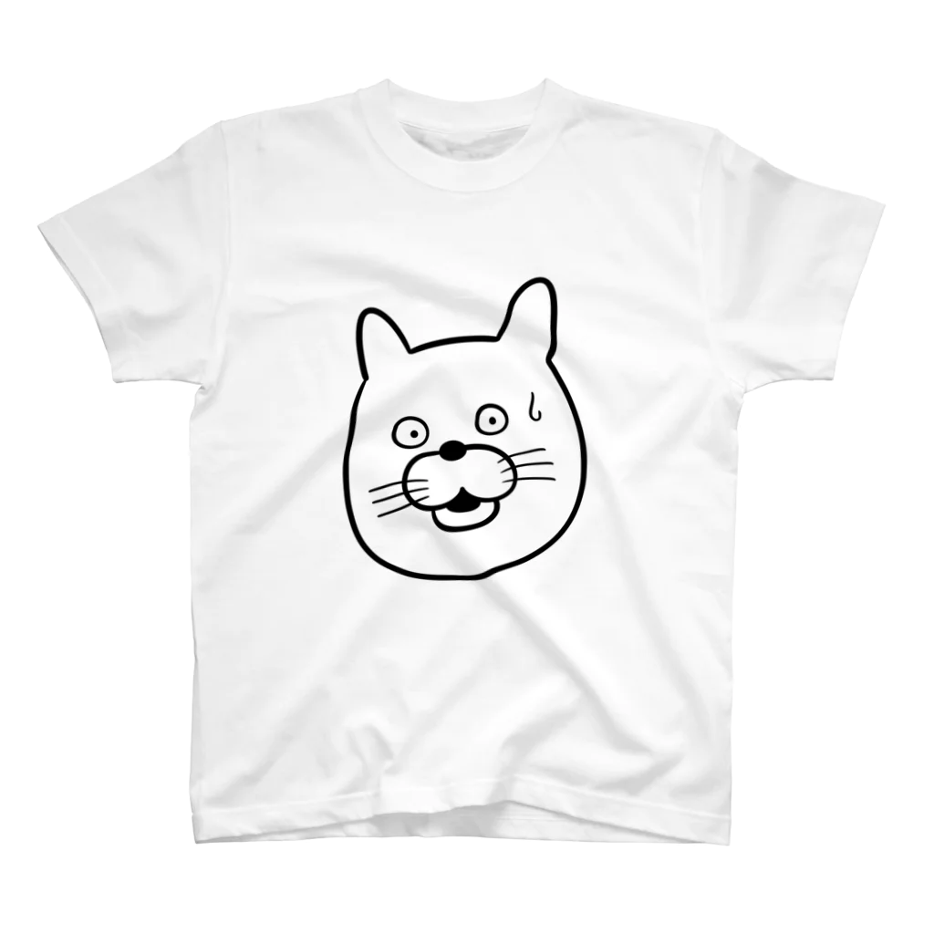 まがおのびっくりねこ スタンダードTシャツ