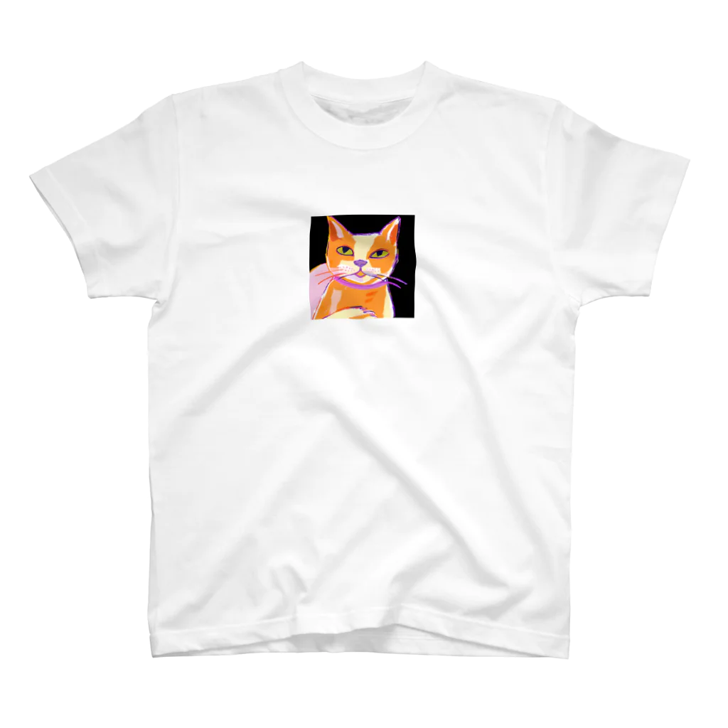 tefutefvの猫のイラストグッズ スタンダードTシャツ