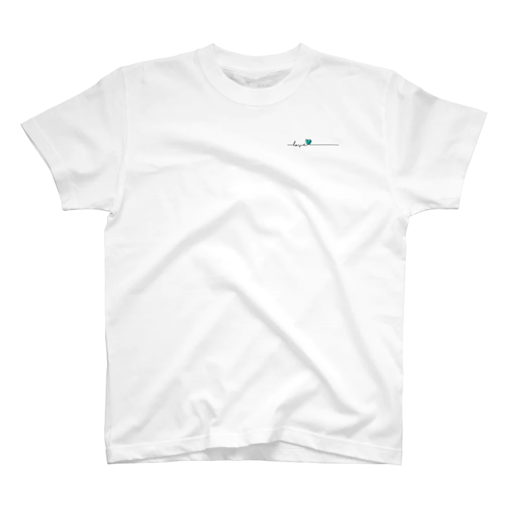 sai-nai_ひみつきちのエメラルドグリーン色の推し Regular Fit T-Shirt