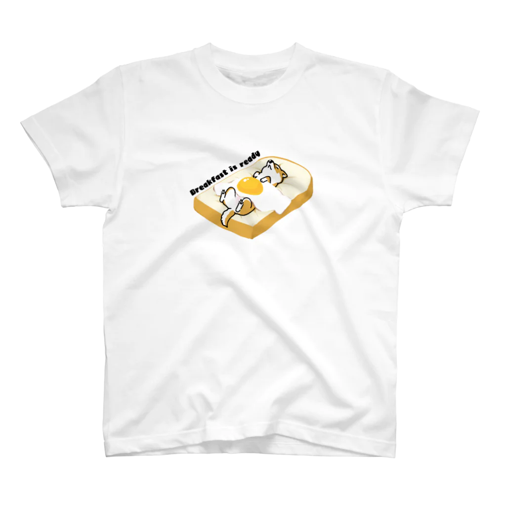 真希ナルセ（マキナル）のBreakfast is ready（赤柴） スタンダードTシャツ