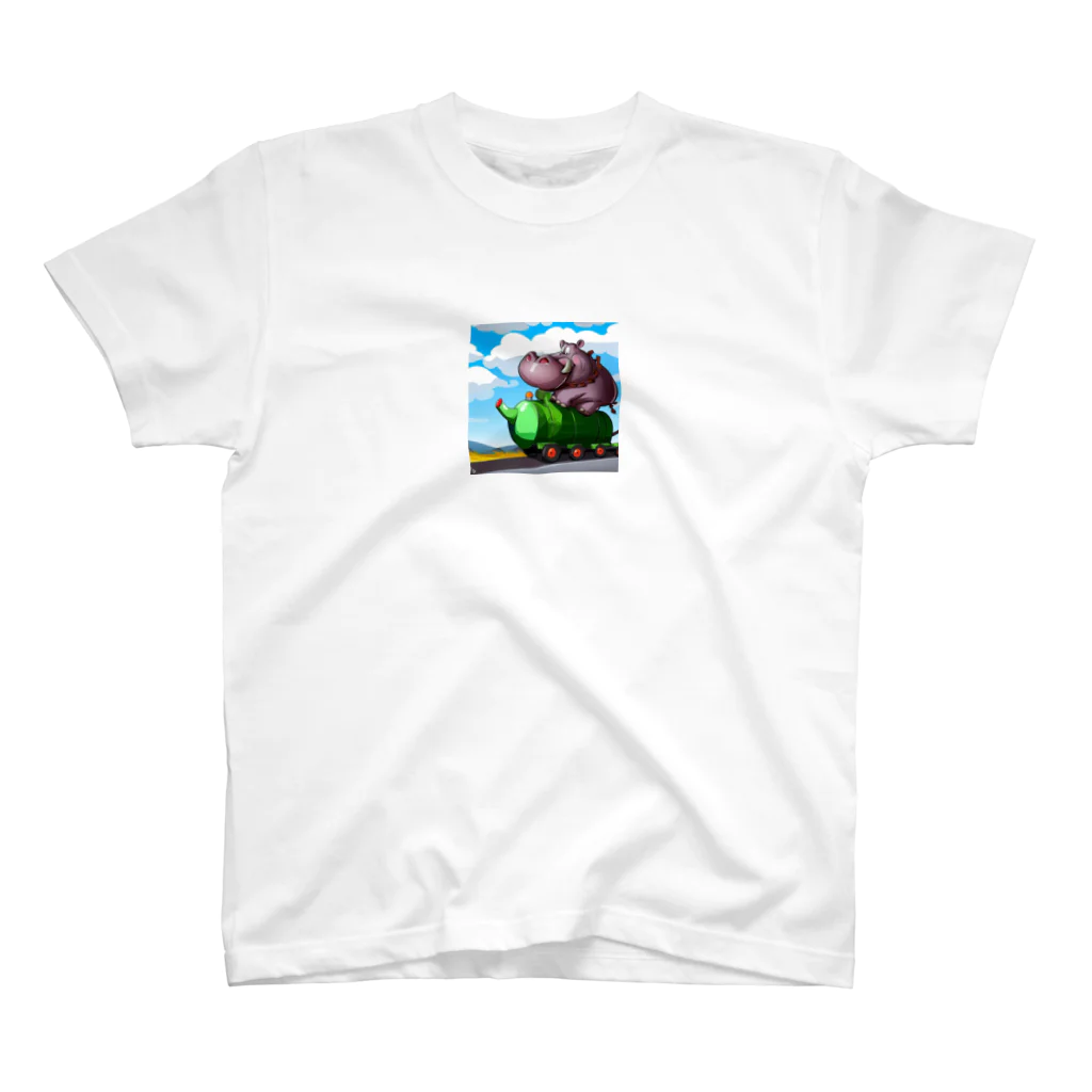 hippo-fanのカバのhippo君 スタンダードTシャツ