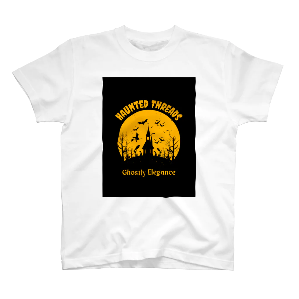 adayuserのBlack Yellow Illustrative Halloween  スタンダードTシャツ