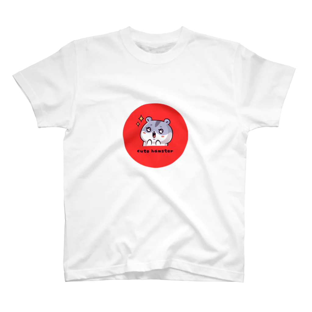 blue_7777　まねきねこショップのCute Hamsters Autumn in Japan Regular Fit T-Shirt