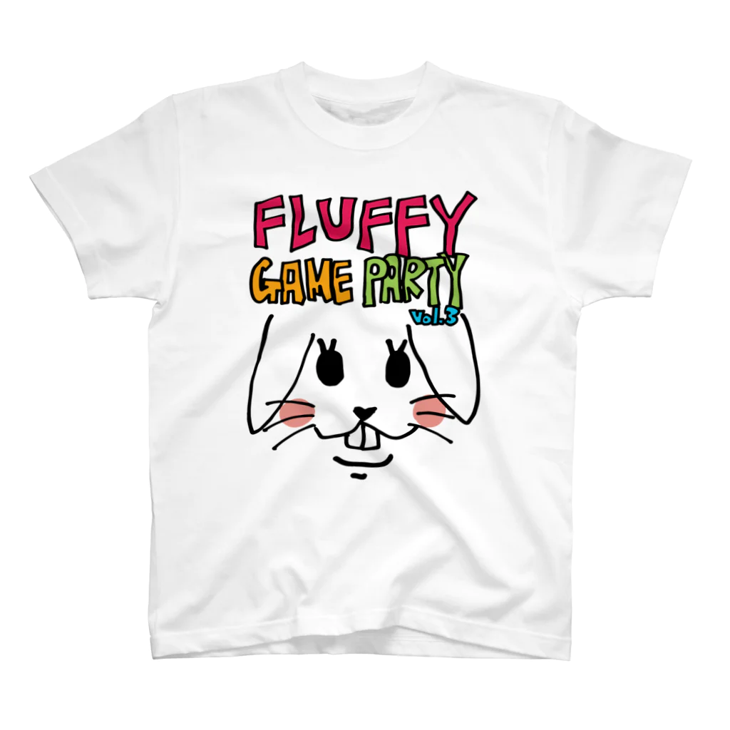 Fluffy partyのふらてぃボドゲイベントvol.3記念 白 スタンダードTシャツ