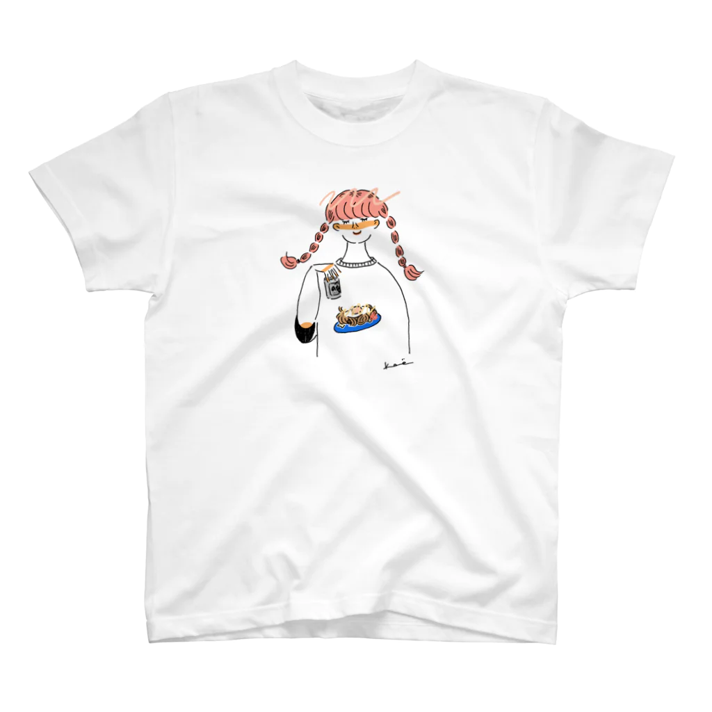 kameの焼きそばガール Regular Fit T-Shirt