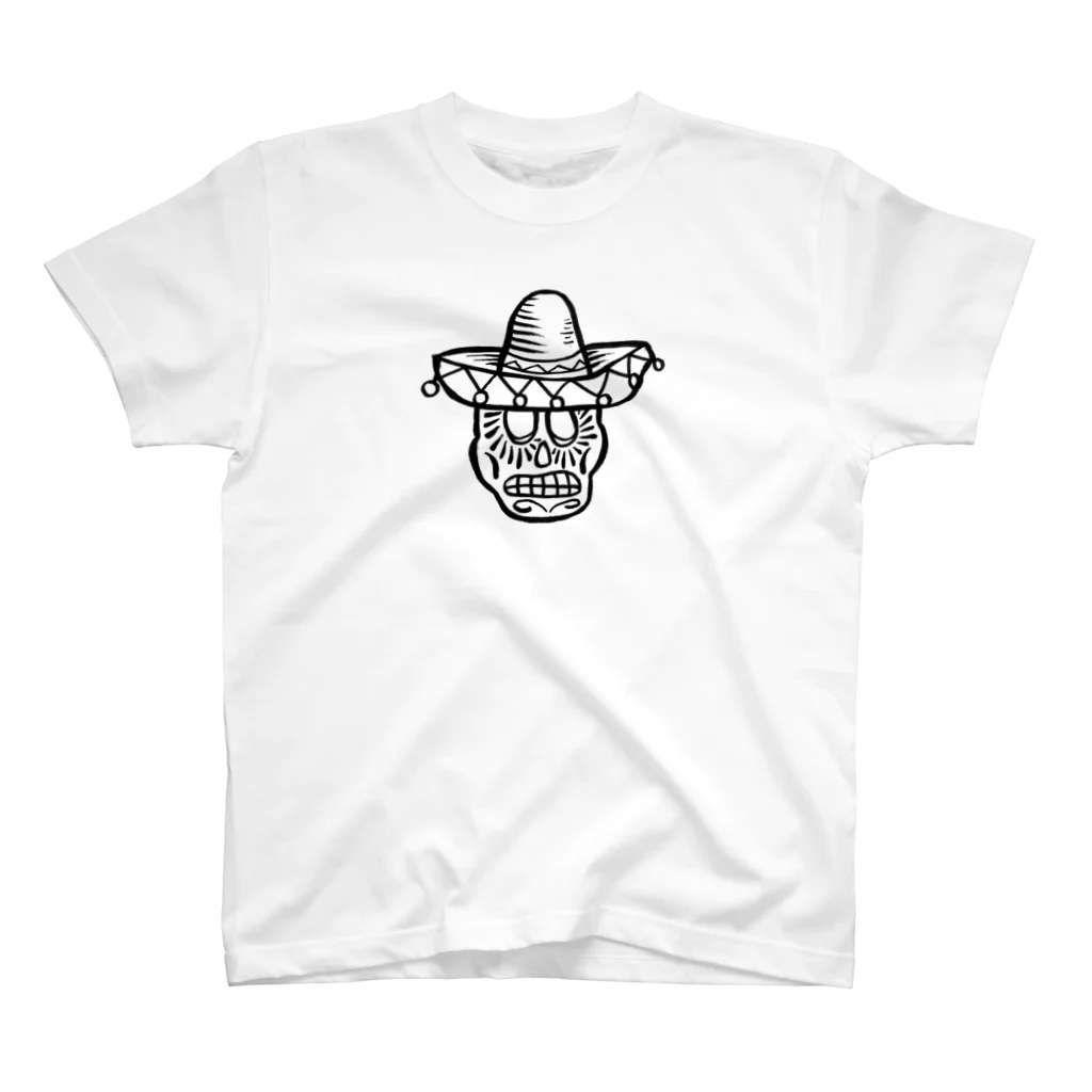 ∞   miwa   ∞のメキシカンスカル/ソンブレロ💀🌮 スタンダードTシャツ