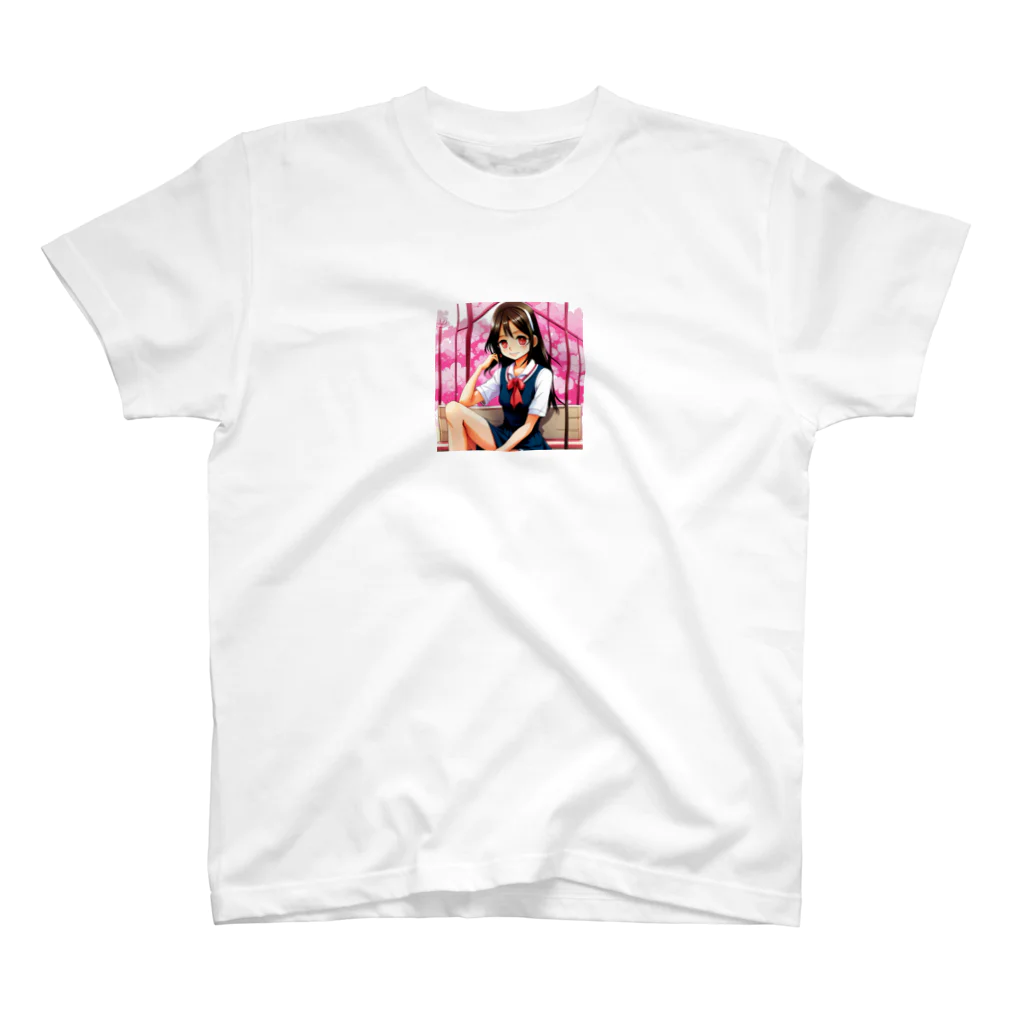 🎨デザイン宮殿🛍️の✨明るい美少女シリーズ：スレンダー女子高生エディション✨ Regular Fit T-Shirt