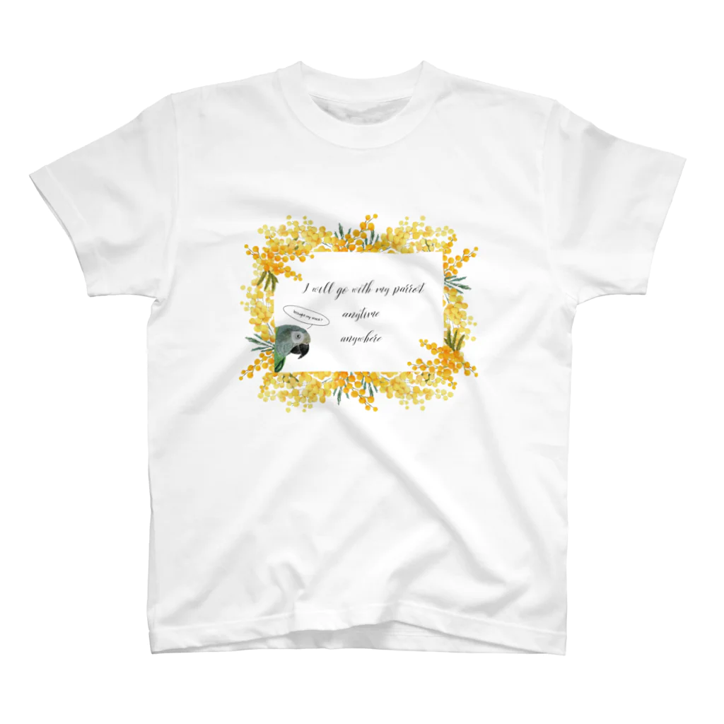 mariechan_koboの077 go with シモフリインコ  スタンダードTシャツ