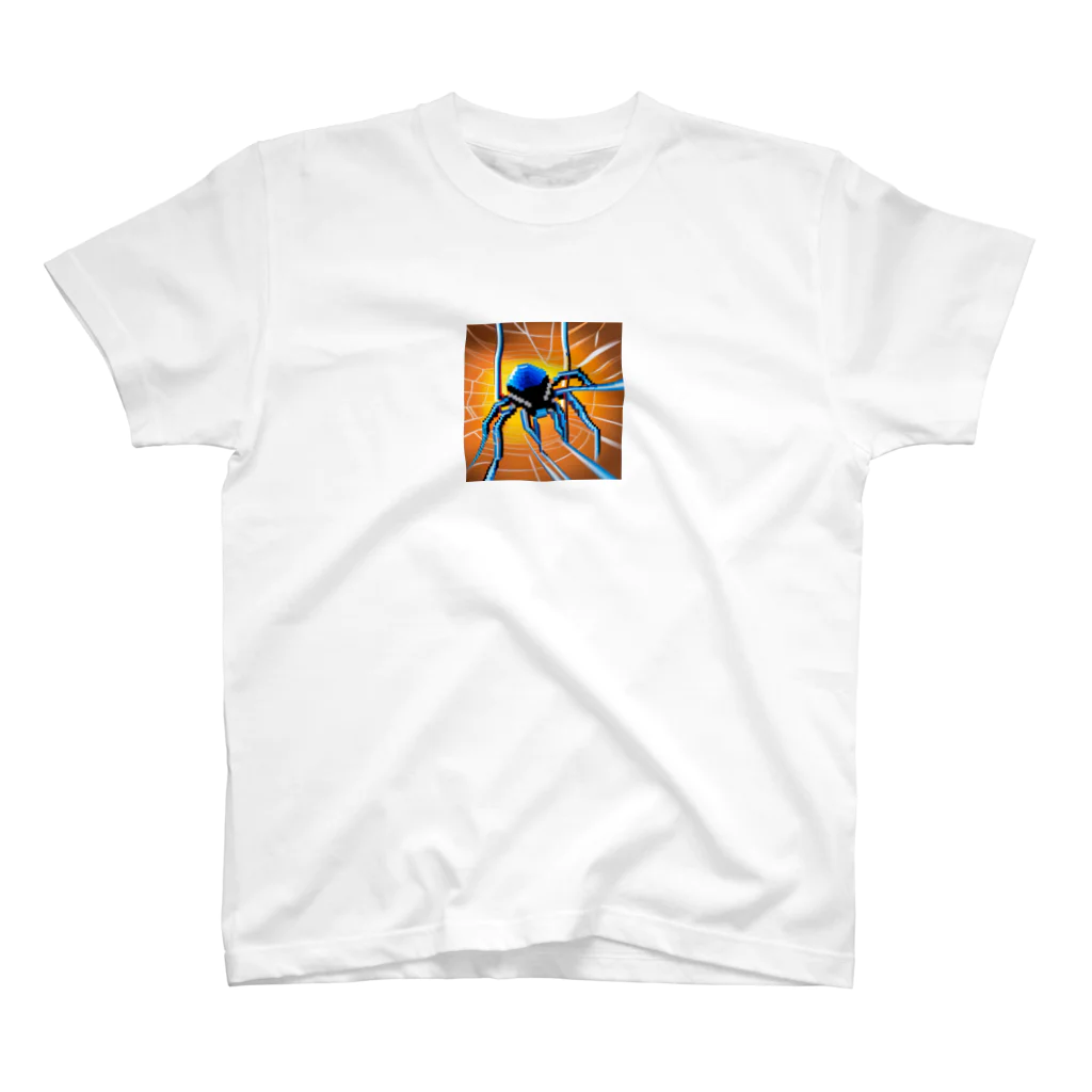 yorozuya4628のドット絵　クモ　スパイダー　ピクセル画像 スタンダードTシャツ