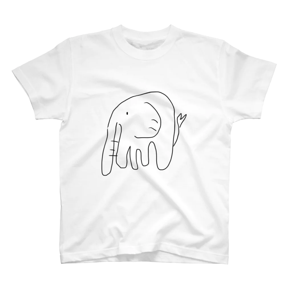 あまもりですねのゾウ(主張) スタンダードTシャツ