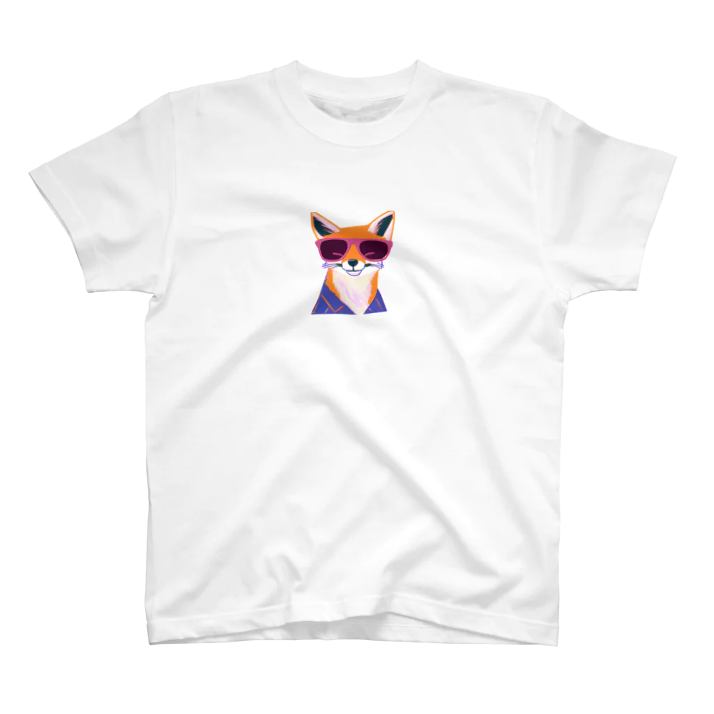 JohnnyのFashionable Fox スタンダードTシャツ