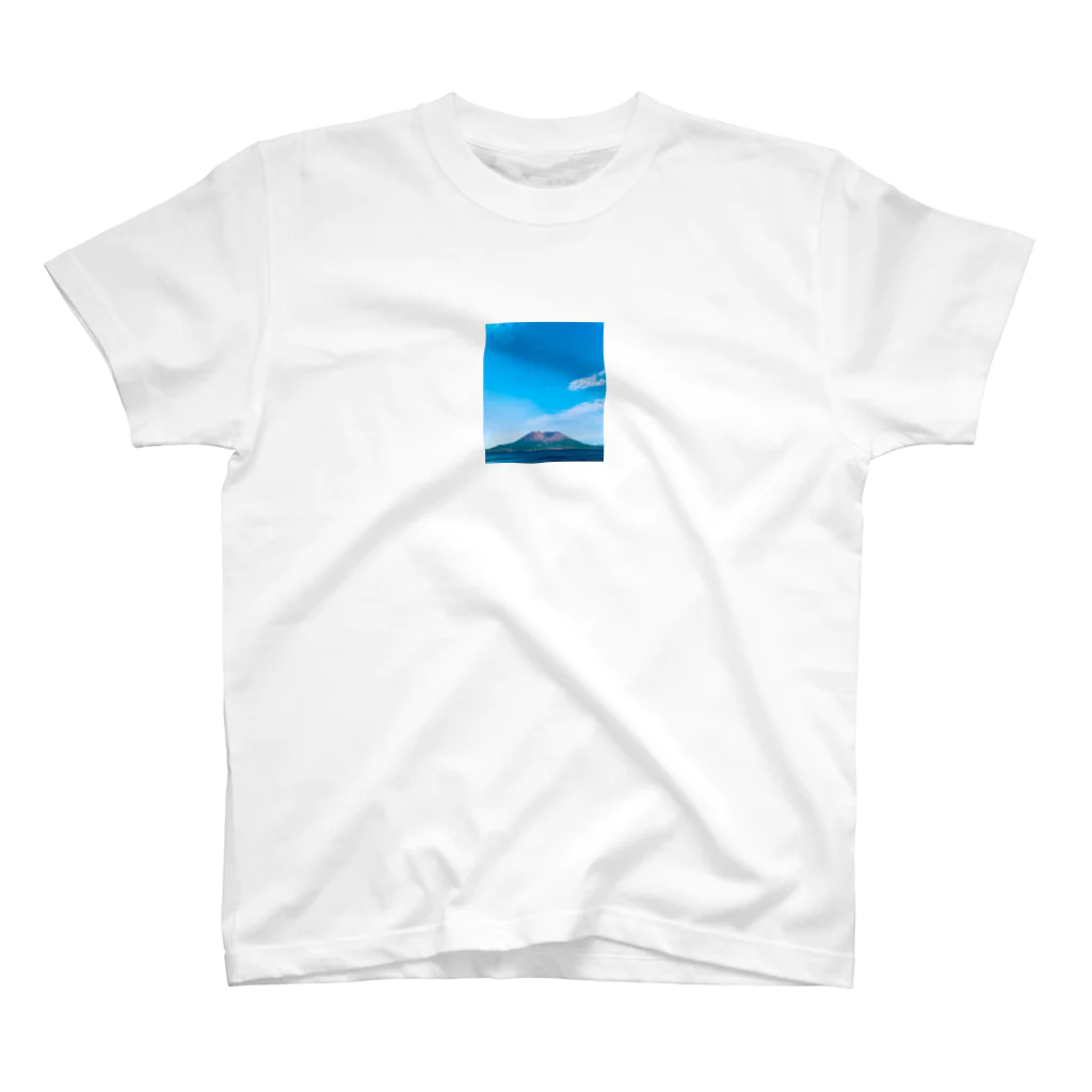 hiko1156の青空の桜島 Regular Fit T-Shirt