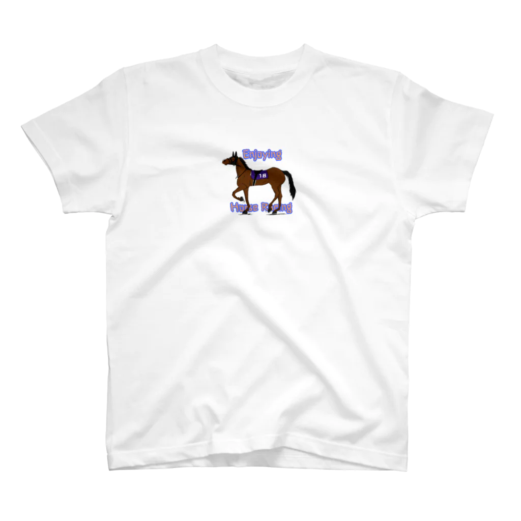 ホシガマタタクのenjoying horse racing スタンダードTシャツ