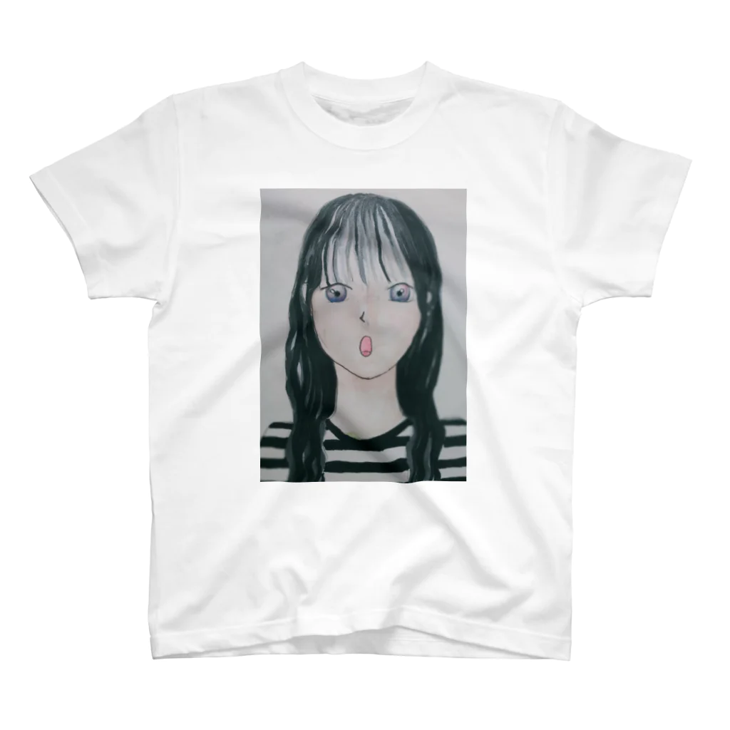 SAKIの黒髪の女の子 スタンダードTシャツ