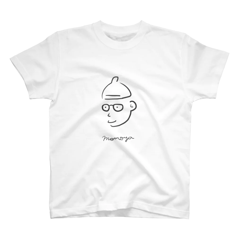 おそばやさんのmomoyaホワイト スタンダードTシャツ