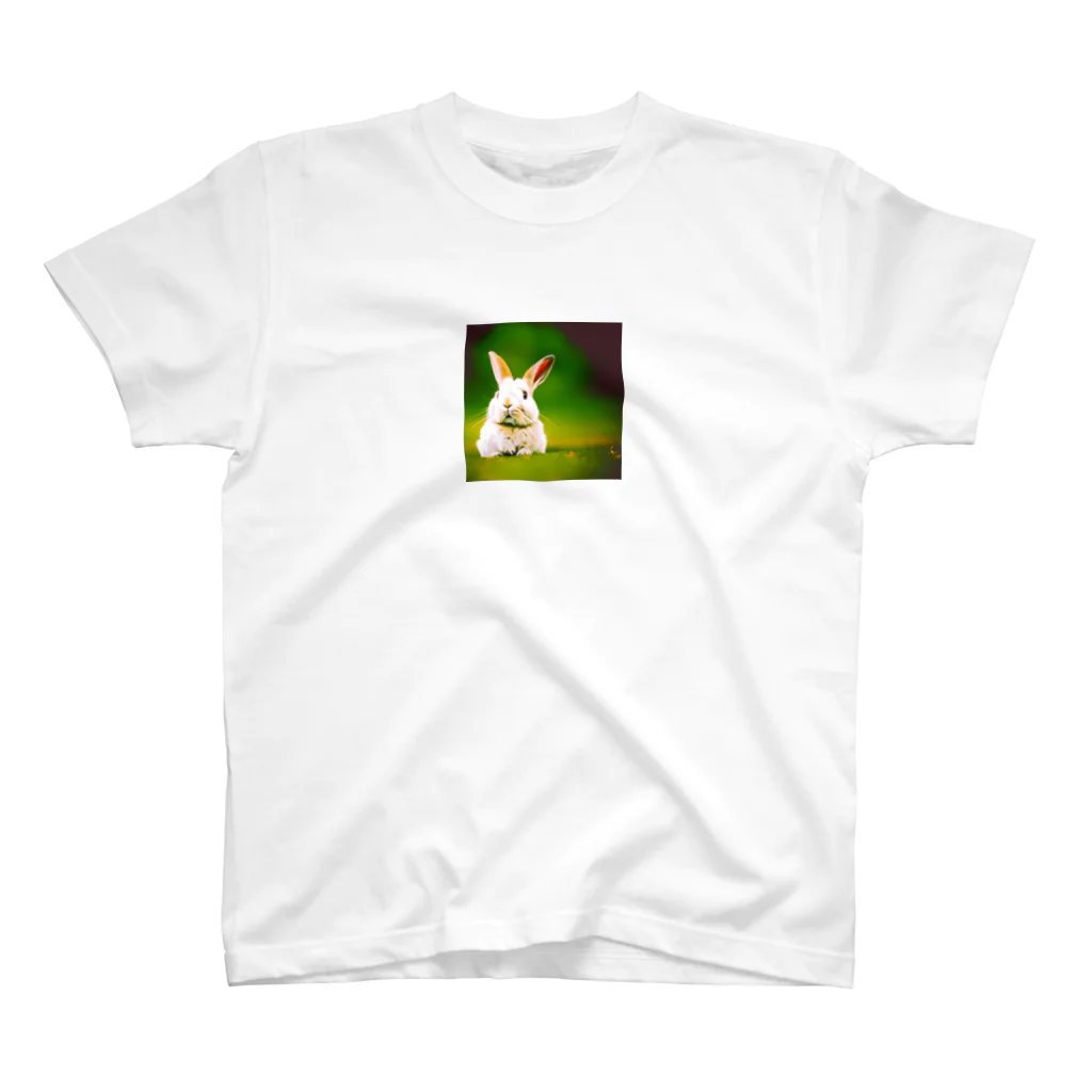 アートとデザインの魔法師けけの100万人が可愛いというウサギのグッズ スタンダードTシャツ