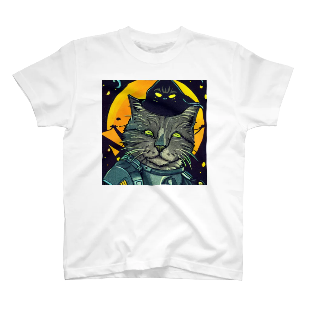 momocan1118の宇宙ハロウィンCAT Regular Fit T-Shirt