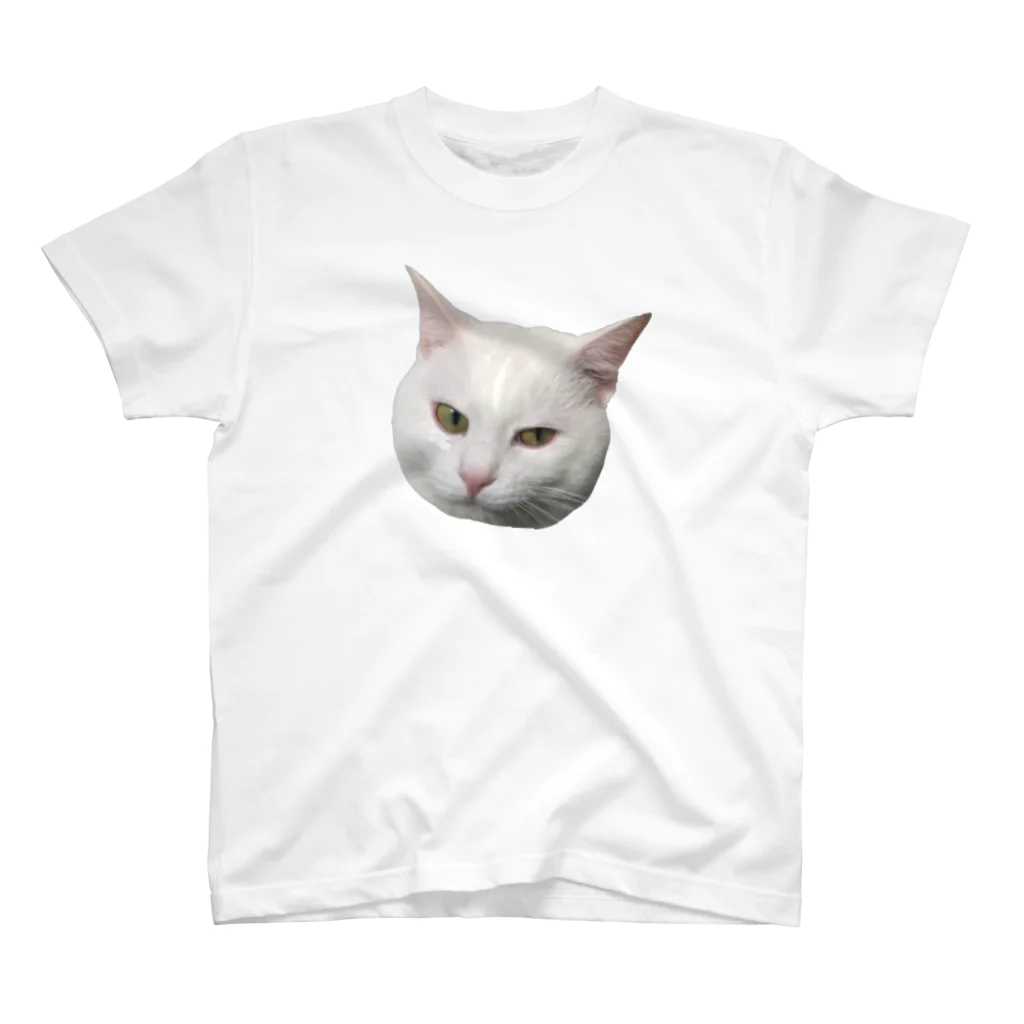 ねこぶくろさんのねこぶくろ しろ スタンダードTシャツ