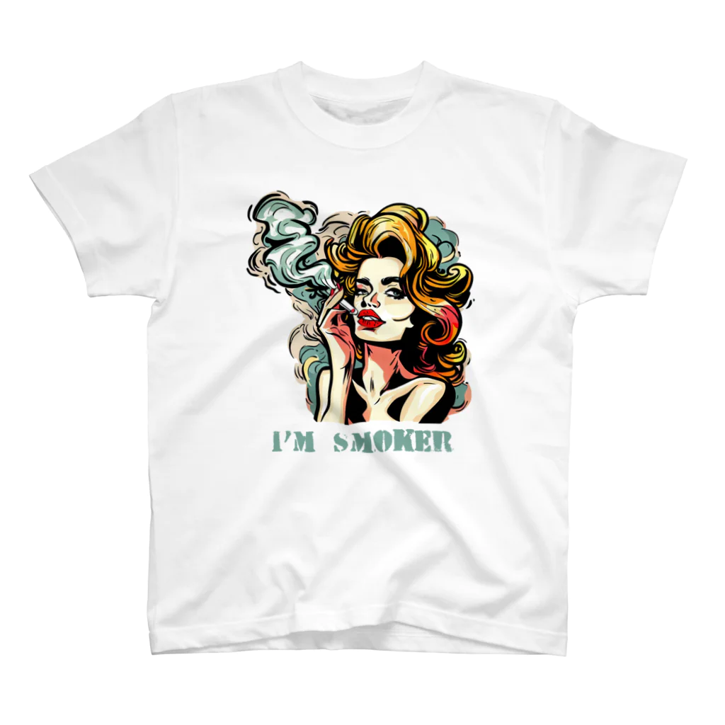 islandmoon13の煙草を吸う美女 スタンダードTシャツ