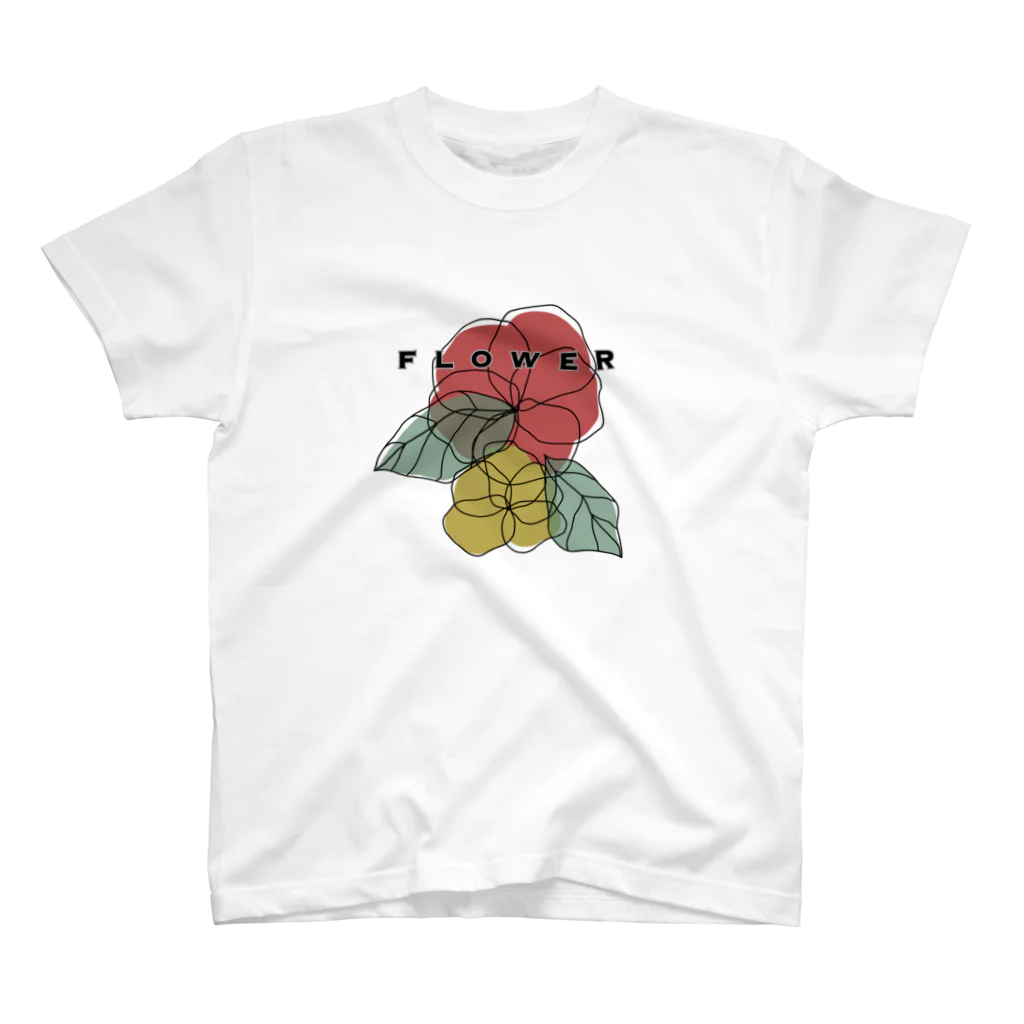 PLUMＭOONのシンプルFlower スタンダードTシャツ