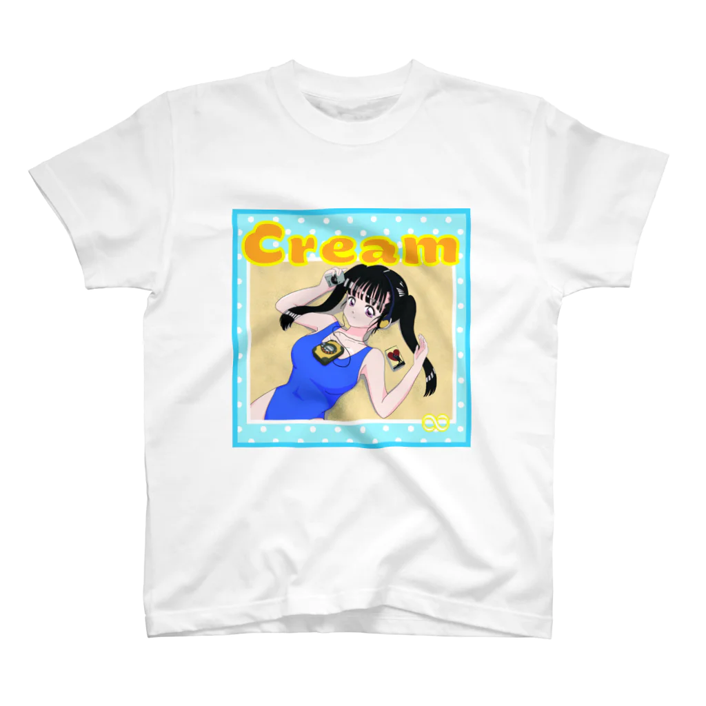 Japanolofi_RecordsのJapanolofi Records 42th Cream Goods スタンダードTシャツ