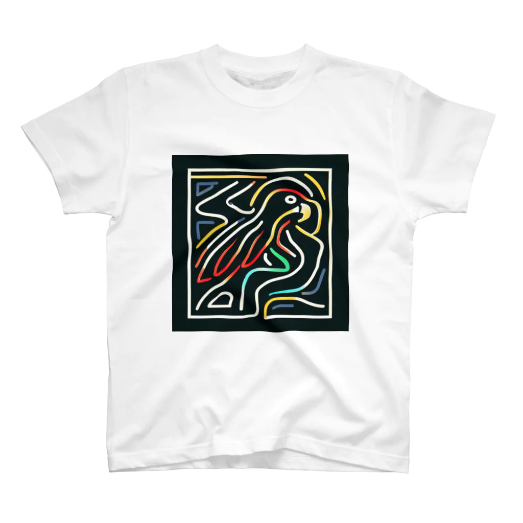 ikubohのナスカの地上絵「オウム」インスパイア01 Regular Fit T-Shirt