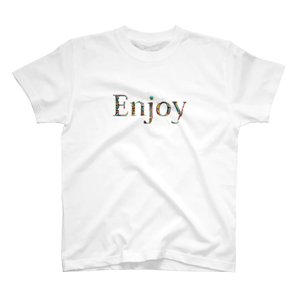 Dondon_designのEnjoy！ Regular Fit T-Shirt