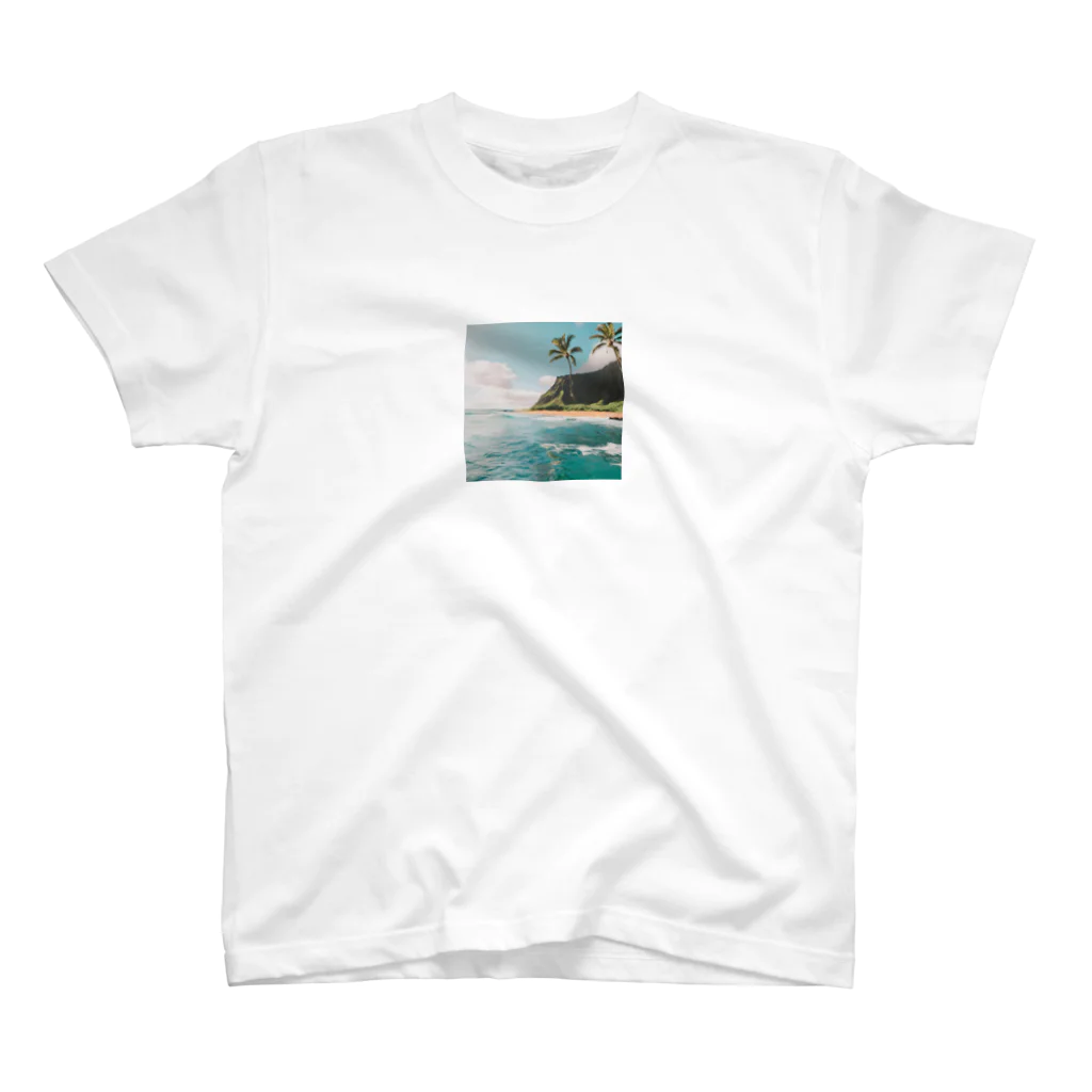Makky_0401の南国の海イラストグッズ スタンダードTシャツ