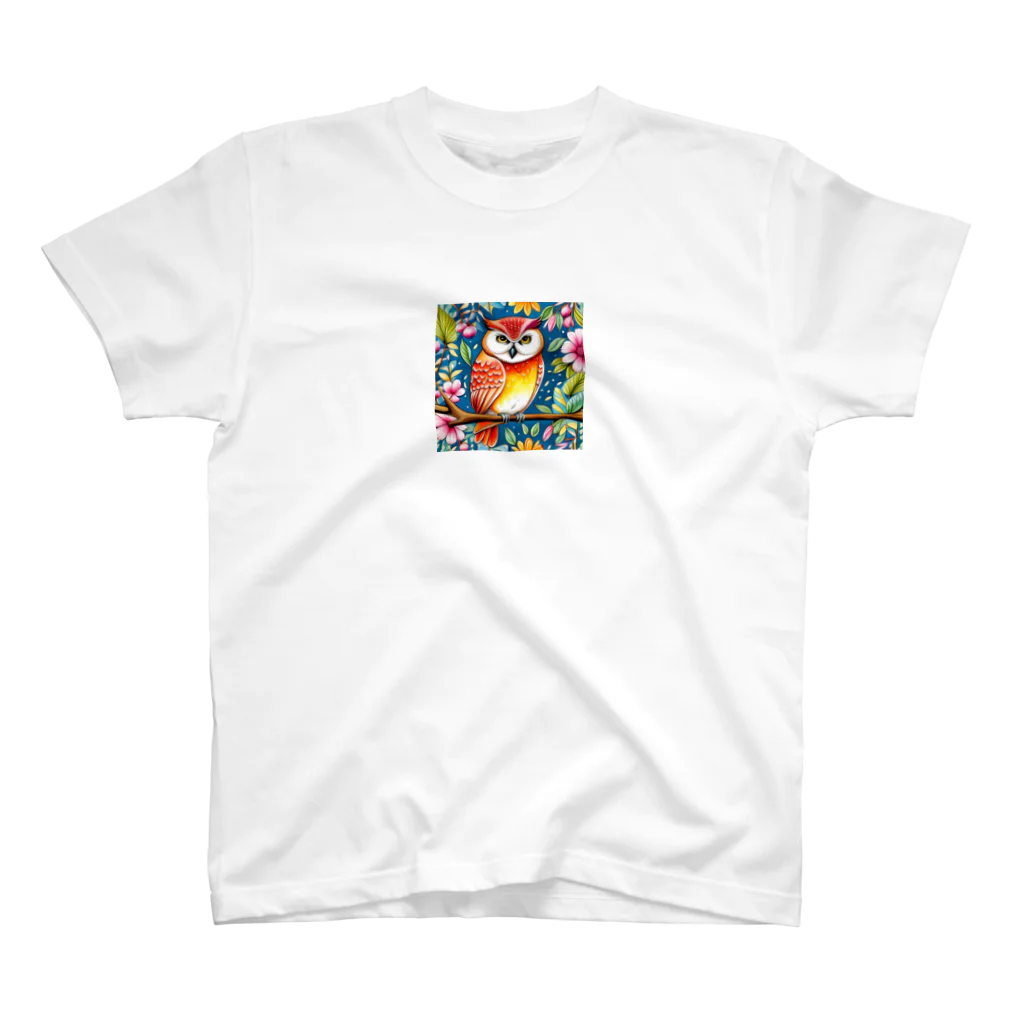 juice-seezの時代劇に出てきそうなフクロウくん Regular Fit T-Shirt