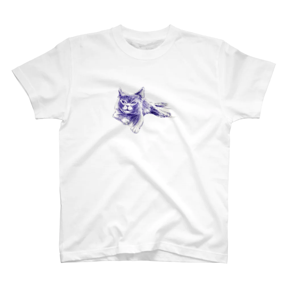 Inamori Shotenのあおいねこ Regular Fit T-Shirt