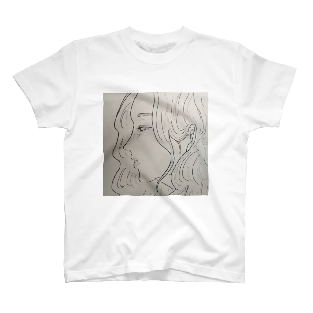 MARIEMONの女の子(横顔) スタンダードTシャツ