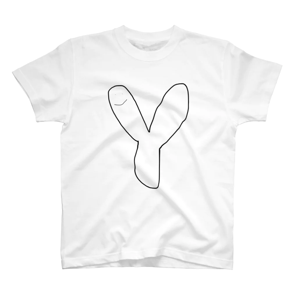 うがさんの〜ゆるゆる〜　イニシャル　『Y』 スタンダードTシャツ