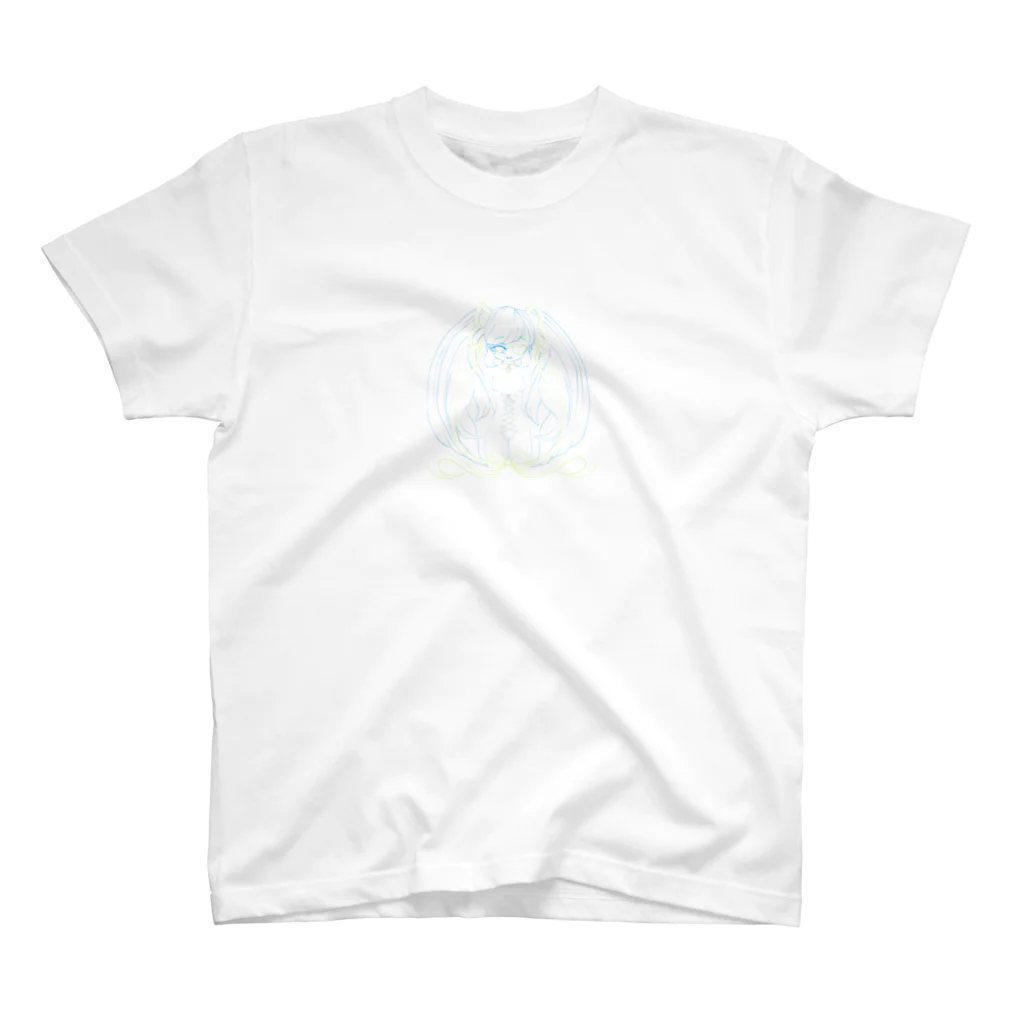 POME.envyの幼女じゃないもん(ブルー) スタンダードTシャツ