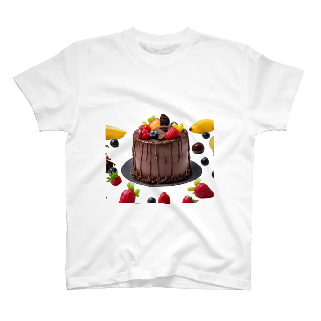 udのフルーツたっぷりチョコレートケーキ スタンダードTシャツ