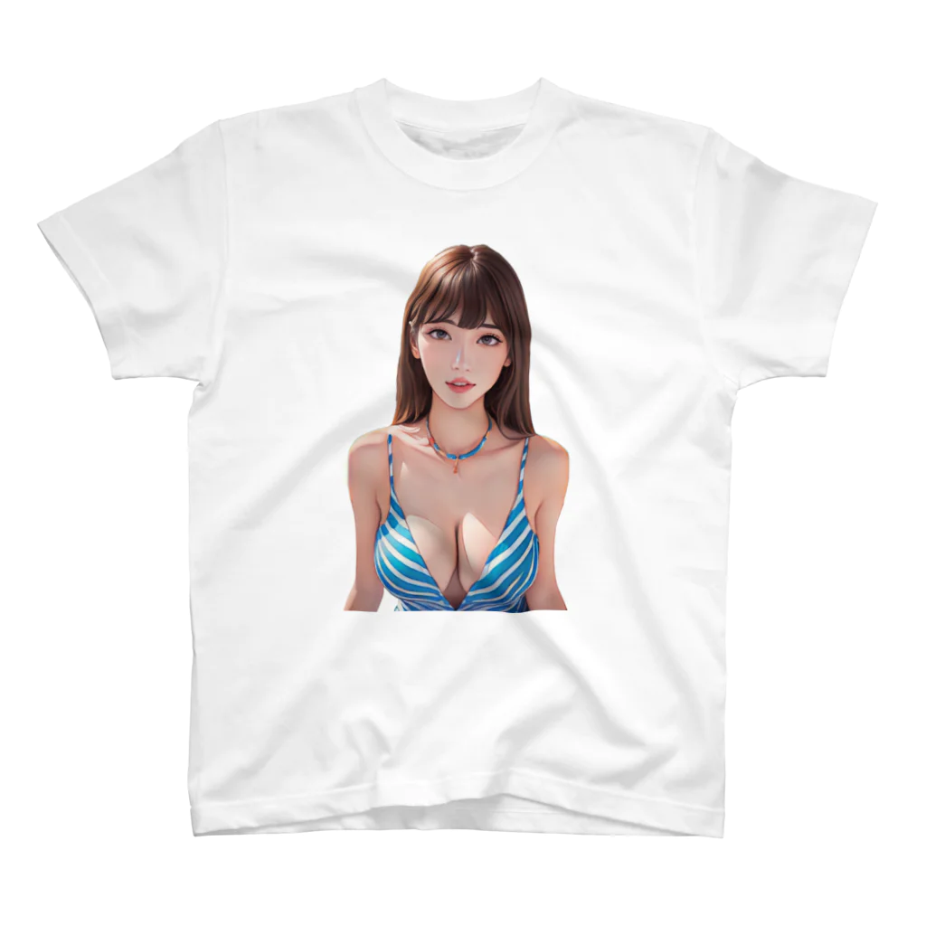 bitpiyoの綺麗なお姉さん Regular Fit T-Shirt