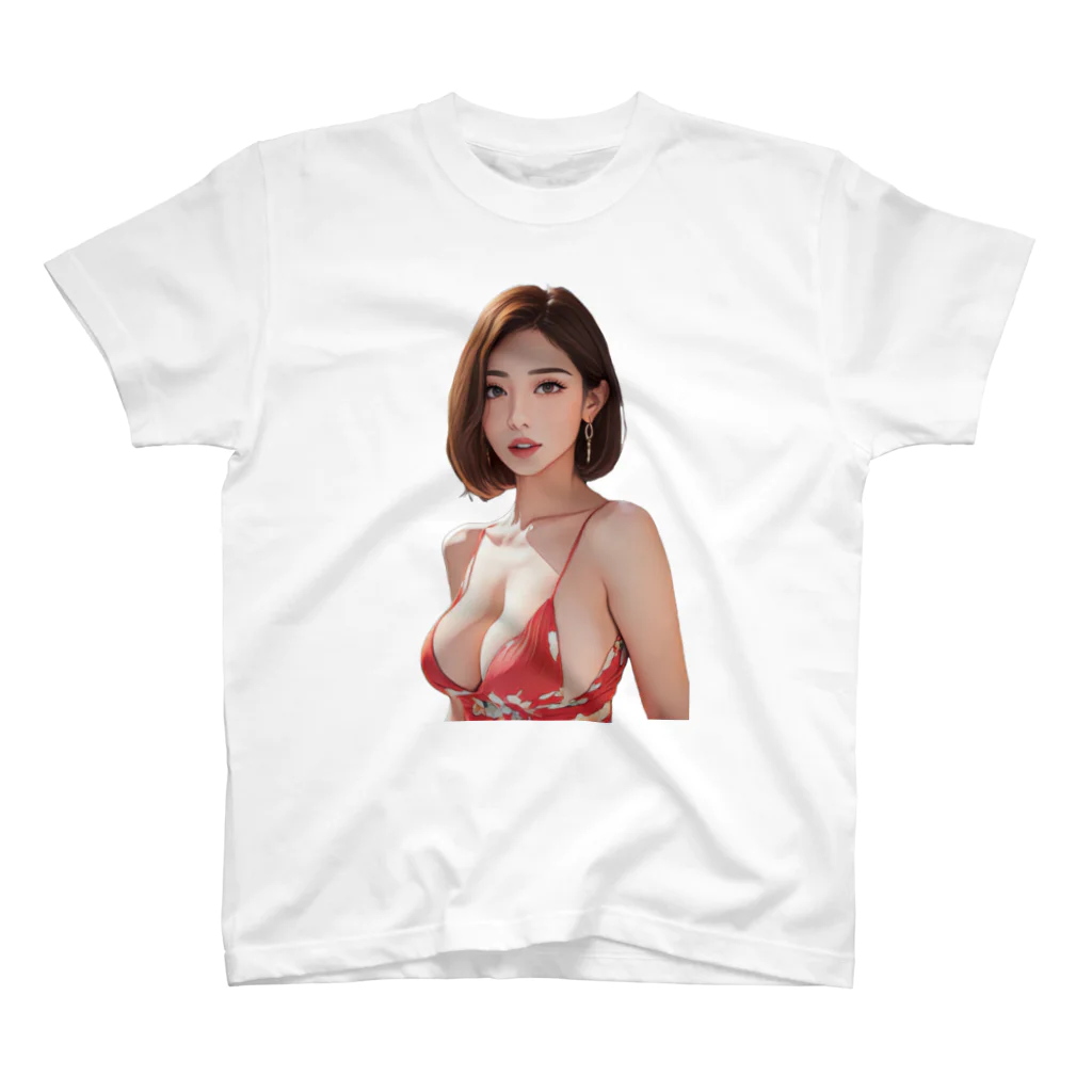 bitpiyoの綺麗なお姉さん スタンダードTシャツ