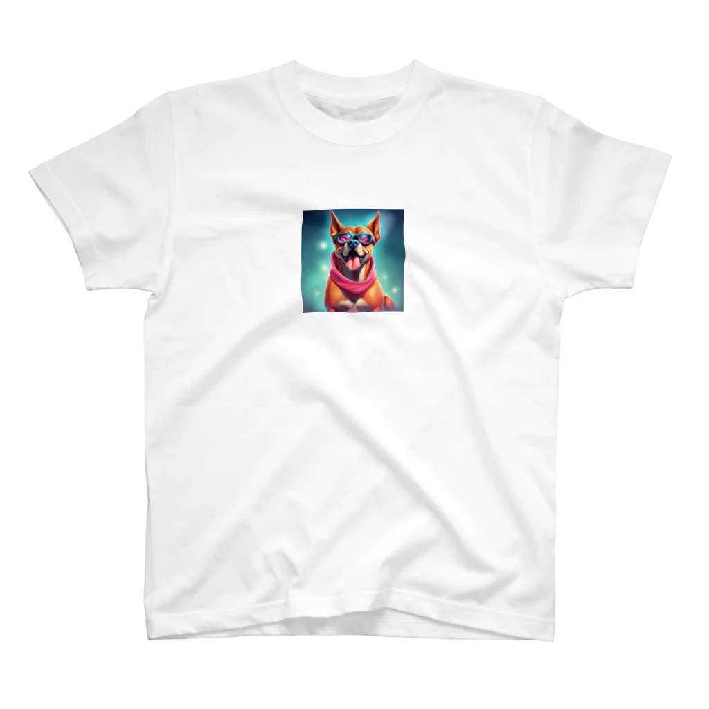 銀の時のマッチョ犬のイラストのグッズ Regular Fit T-Shirt