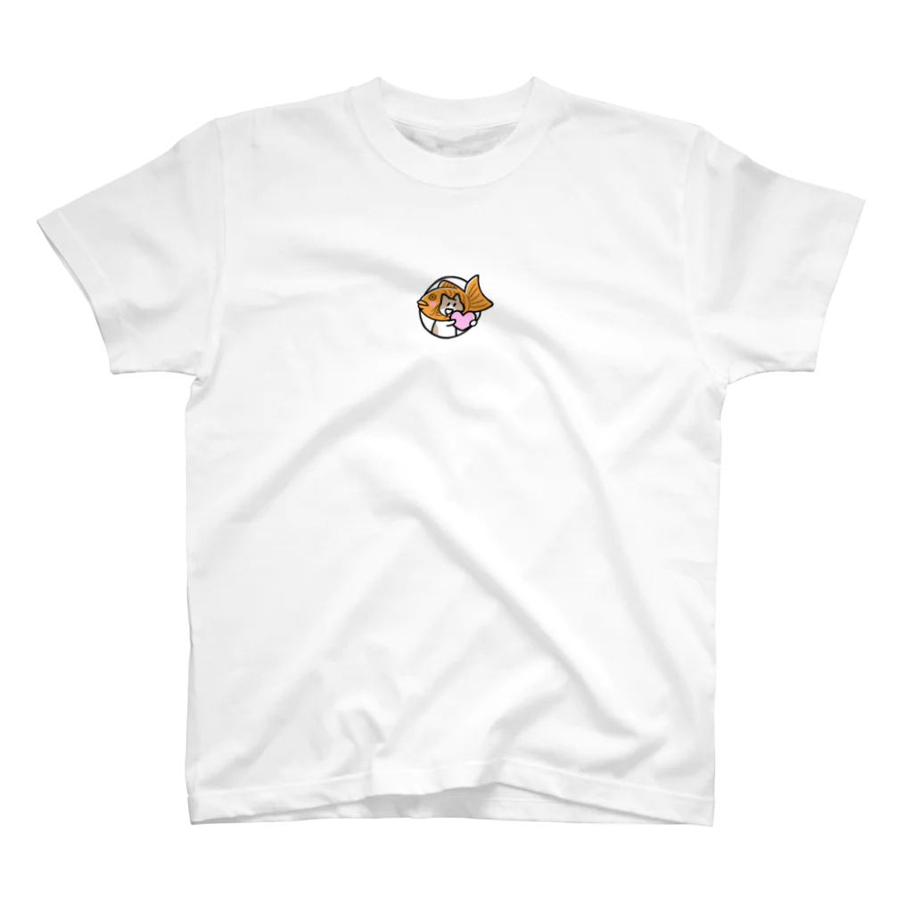 たい焼き猫ショップのたい焼き猫(ハート) Regular Fit T-Shirt