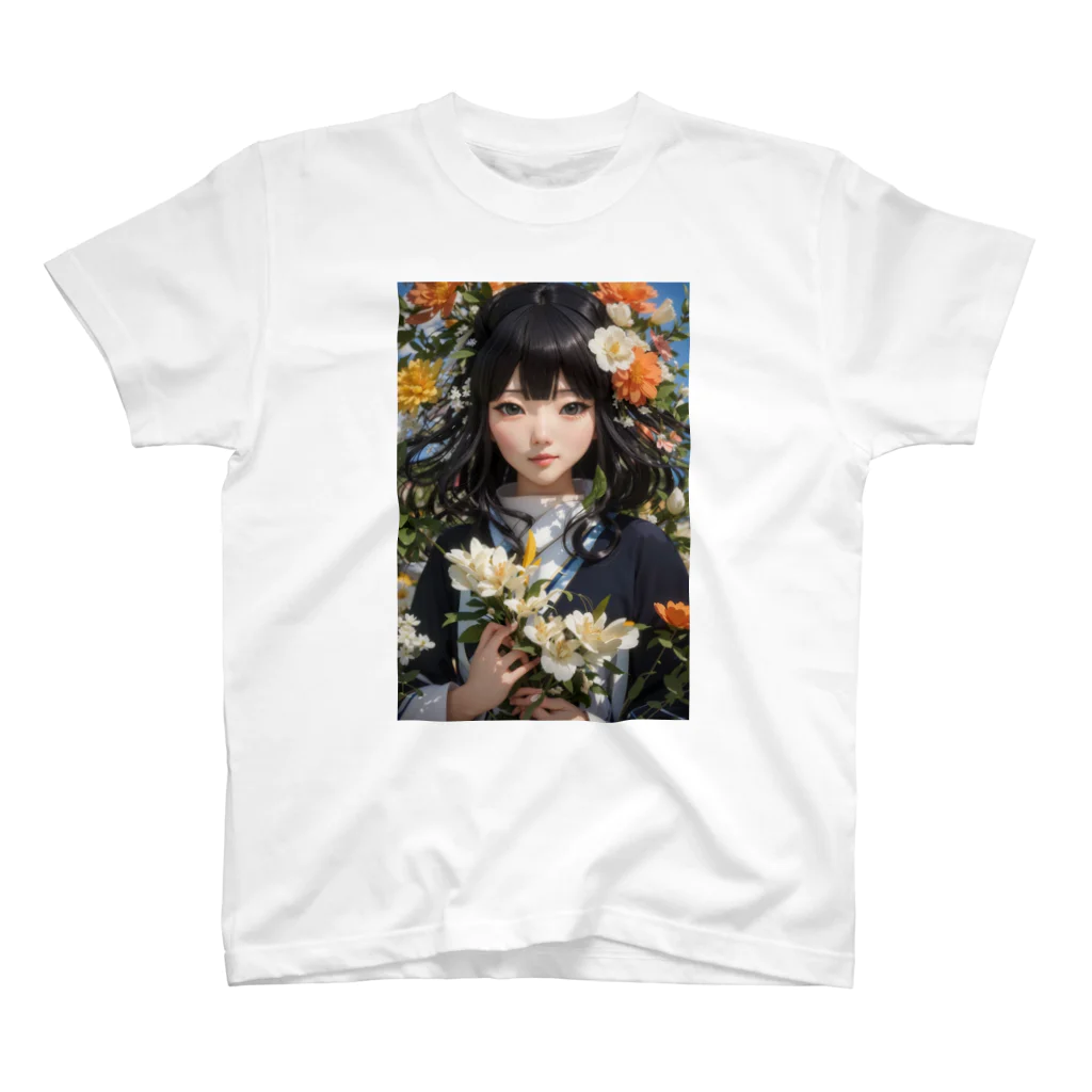 P.R.M SHOPの可愛いらしい女の子のTシャツ Regular Fit T-Shirt