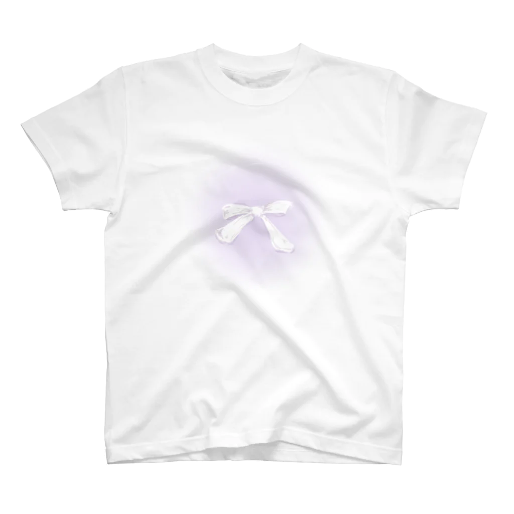 𝐀𝐣𝐢𝐥𝐥𝐨 𝐨𝐫 𝐑𝐢𝐛𝐛𝐨𝐧のpurple ribbon Regular Fit T-Shirt