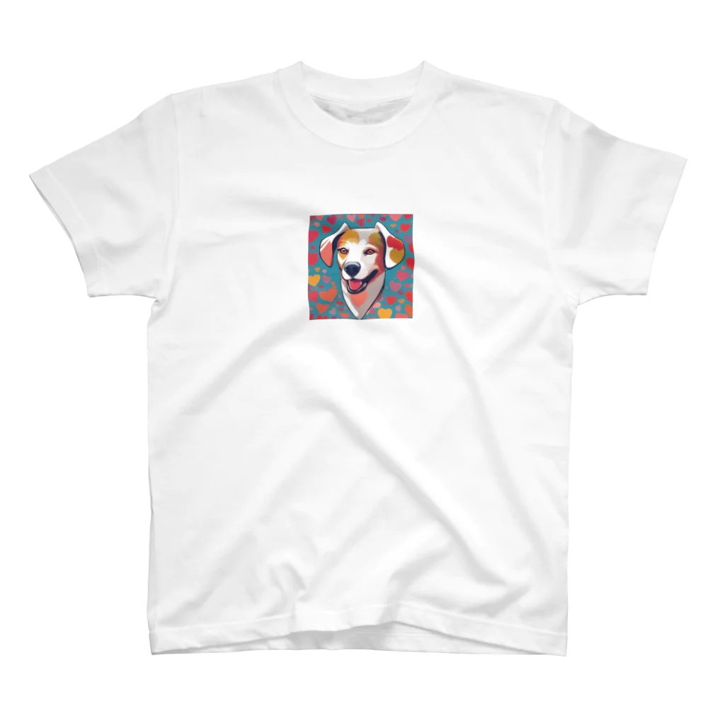 NYNANTのワンちゃん　ハート柄　 Regular Fit T-Shirt