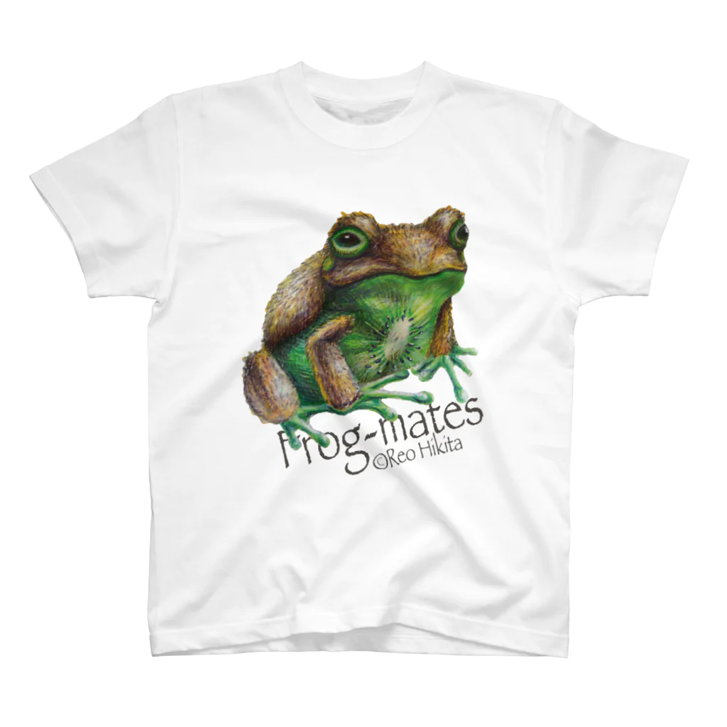 引田玲雄 / Reo Hikitaのカエルメイト(Frog-mates)より「キウイガエル」 スタンダードTシャツ