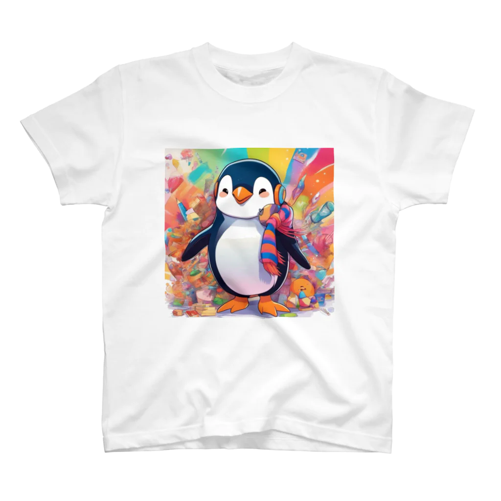 aki7sの笑顔のペンギン スタンダードTシャツ