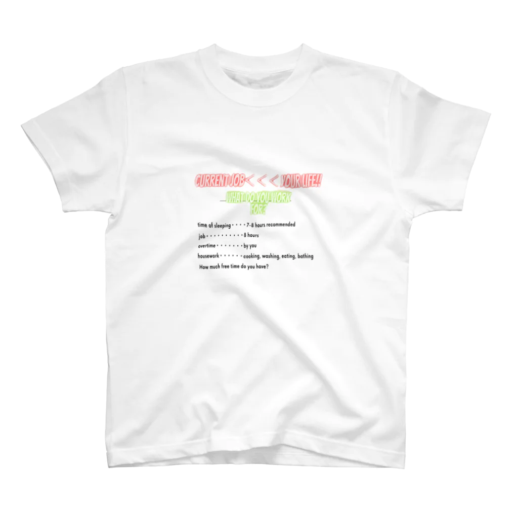 ラオタ監督のyour daily life time「あなたの日常の時間」 スタンダードTシャツ