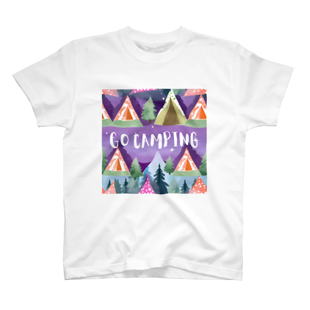 Rico294のカラフルテントでGO CAMPING スタンダードTシャツ